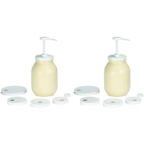 Tablecraft Economy Condiment Pump Kit [6 Piece],White