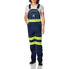 ملابس عمل Liberty للرجال Hi-vis Bib وزرة وملابس عمل، Hi-vis Orange، 42W x 32L US