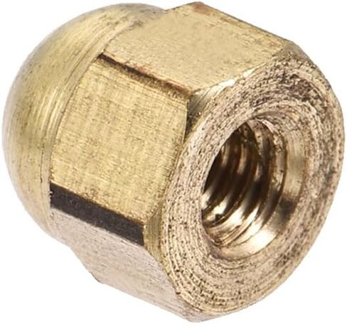 METALLIXITY Acorn Cap Nuts(M3x0.5mm) 20Pcs, Brass Acorn Dome Cap Head Hex Nuts - for Industrial Mechanical Equipment, Gold Tone in Saudi Arabia