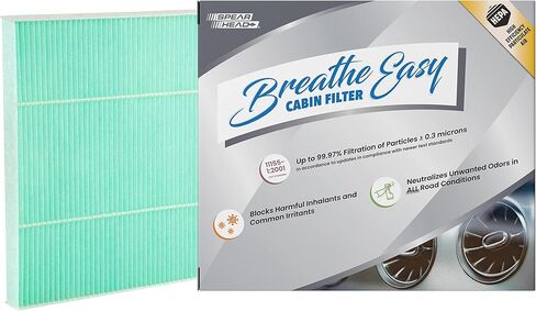 فلتر كابينة Spearhead HEPA Breathe Easy Cabin، ترشيح يصل إلى 99.97% لجزيئات 0.3 ميكرون مع عدم تقليل تدفق الهواء (BE-775H) in Kuwait