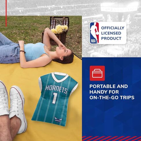 Northwest NBA Travel LaMelo Ball Jersey Cloud Pillow Bedding Accessories (Charlotte Hornets - Teal) in Saudi Arabia