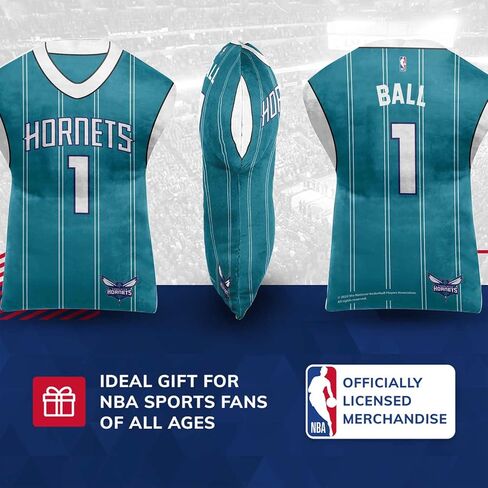 Northwest NBA Travel LaMelo Ball Jersey Cloud Pillow Bedding Accessories (Charlotte Hornets - Teal) in Saudi Arabia
