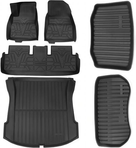 All-Weather TPE Automotive Floor Mats Fits Ford F-150 Super Crew 2015-2022: Premium Car Floor Mats Protection - 3D Anti-Slip Rubber Cargo Liners Mats in Saudi Arabia
