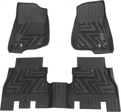 All-Weather TPE Automotive Floor Mats Fits Ford F-150 Super Crew 2015-2022: Premium Car Floor Mats Protection - 3D Anti-Slip Rubber Cargo Liners Mats in Saudi Arabia