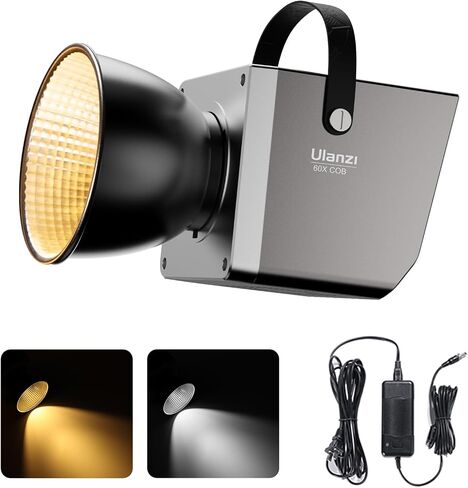 VIJIM 100W LED Video Light, Portable COB Continuous Output Lighting with Magnetic Wire Control, 5600K Daylight Output, Bowens Mount COB LED Continuous Light for Photography/Video/Shooting in Kuwait