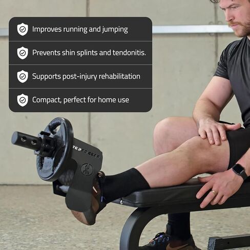 Solo Tib Bar Adjustable Atg Pro Gear-Fits Both 2 And 1-Inch Plates, Premium Quality Tibialis Trainer, Calf Raise Bar, Tibialis Bar, Ben Atg Equipment, Atg Tib Bar, Tibialis Raise, Calf Trainer in Saudi Arabia