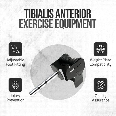 Solo Tib Bar Adjustable Atg Pro Gear-Fits Both 2 And 1-Inch Plates, Premium Quality Tibialis Trainer, Calf Raise Bar, Tibialis Bar, Ben Atg Equipment, Atg Tib Bar, Tibialis Raise, Calf Trainer in Saudi Arabia