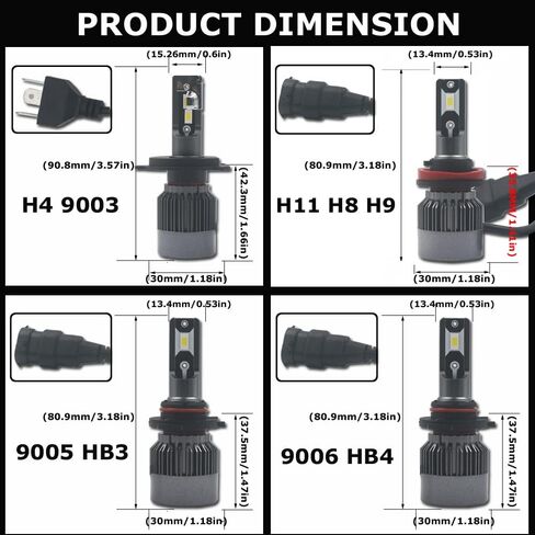 P13W LED Fog Light Bulbs 60W Canbus Error Free 12000LM Extremely Bright Fog Lamp Replacement, 6500K Cool White, 2 Packs in Saudi Arabia