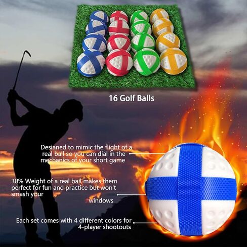New Royale Golf Game, The Casual Golf Game Mat Set, 16 Golf Balls, 59"*31.5" Golf Hitting Mats for Adults and Family Outdoor Indoor in Saudi Arabia