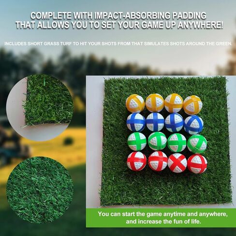 New Royale Golf Game, The Casual Golf Game Mat Set, 16 Golf Balls, 59"*31.5" Golf Hitting Mats for Adults and Family Outdoor Indoor in Saudi Arabia
