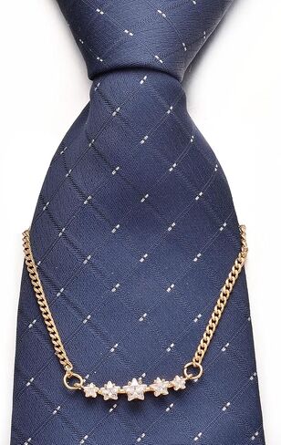Infinity Tie Chain for Men Silver Vintage Link Groomsmen Tie Clip Party Wedding Jewelry Gift in Saudi Arabia