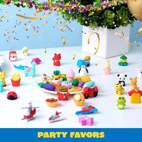36 Pcs Animal 3D Erasers, Fun and Cute Mini Pencil Erasers for Kids, Puzzle Take Apart Eraser, Classroom Rewards, Party Favors, Desk Pets, Treasure Box, Birthday Gifts, Bulk Toys, Easter Egg Fillers in Saudi Arabia