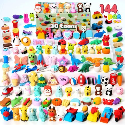36 Pcs Animal 3D Erasers, Fun and Cute Mini Pencil Erasers for Kids, Puzzle Take Apart Eraser, Classroom Rewards, Party Favors, Desk Pets, Treasure Box, Birthday Gifts, Bulk Toys, Easter Egg Fillers in Saudi Arabia