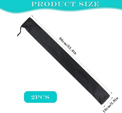 2PCS Billiard Pool Cue Stick Carrying Case Bag, Pool Stick Bag for Carrying the 1/2 Billiard Stick, Snooker Storage Carrying Bag, 35 Inches Long Black Pool Cue Carrying Case Bag in Saudi Arabia