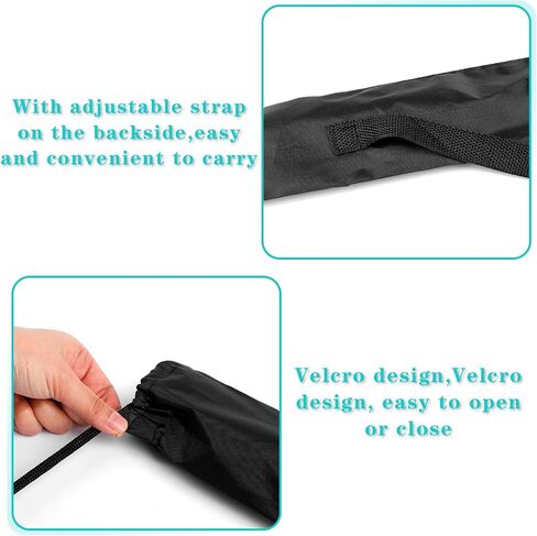2PCS Billiard Pool Cue Stick Carrying Case Bag, Pool Stick Bag for Carrying the 1/2 Billiard Stick, Snooker Storage Carrying Bag, 35 Inches Long Black Pool Cue Carrying Case Bag in Saudi Arabia