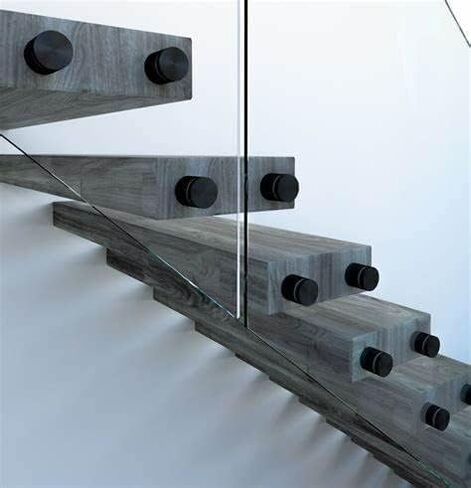 12 Pack Marine Grade SS316 Heavy Duty Glass Railing Standoff for Balcony Stair Balustrade Railing Glass Bracket by LukLoy, Matte Black in Saudi Arabia