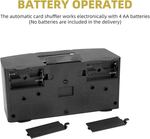 S SUNSBELL Automatic Card Shuffler Machine - Electronic Casino Poker Card Shuffling, Battery Operated -One/Two Deck Card Shuffle Sorter, Cards Playing Tool Accessories (1-2 Decks) in Saudi Arabia