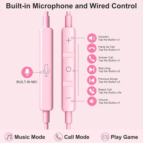 USB C Headphones Wired Earphones for Samsung Galaxy S24/S23/S22/S21 Ultra for iPhone 15 Pro Wired Earbuds with Mic Volume Control Stereo Noise Cancelling Type C Earbuds for Pixel 8/Oneplus 12, Black in Kuwait