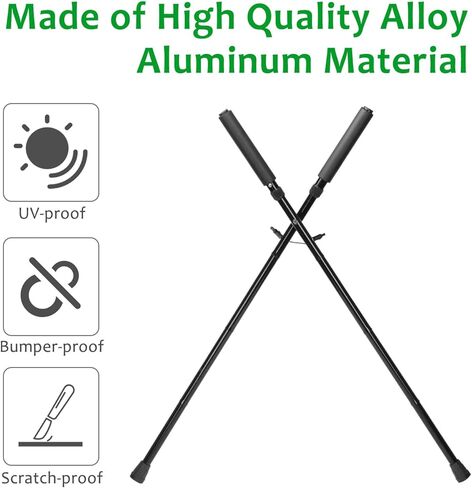 مرفق حامل حقيبة جولف بأرجل قابلة للطي من WEIGUZC | حامل محمول خفيف الوزن لحقائب الجولف للرجال | منع سقوط حقيبة العربة وتلف النادي in Kuwait