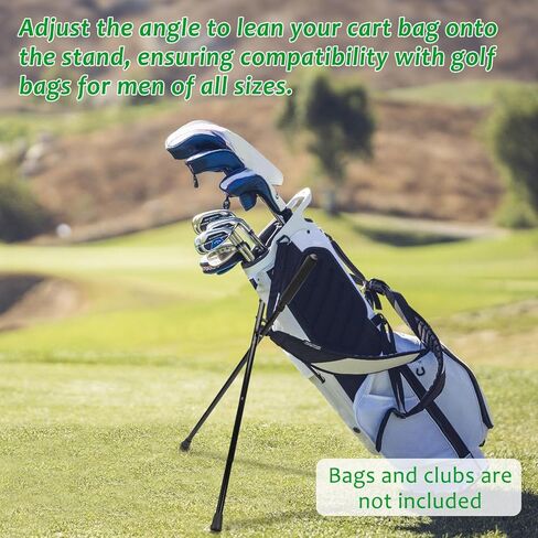 مرفق حامل حقيبة جولف بأرجل قابلة للطي من WEIGUZC | حامل محمول خفيف الوزن لحقائب الجولف للرجال | منع سقوط حقيبة العربة وتلف النادي in Kuwait