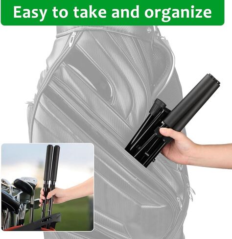 مرفق حامل حقيبة جولف بأرجل قابلة للطي من WEIGUZC | حامل محمول خفيف الوزن لحقائب الجولف للرجال | منع سقوط حقيبة العربة وتلف النادي in Kuwait