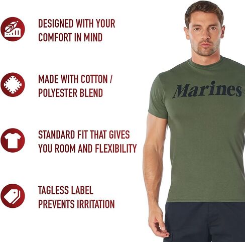 Rothco T-Shirt, Army/Black, X-Large in Saudi Arabia