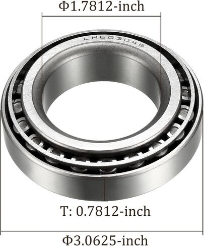 قطعة واحدة LM501349/LM501310 محمل أسطواني مدبب - [1.625 بوصة × 2.891 بوصة × 0.77 بوصة] مخروط محمل فولاذي من الكروم ومجموعة أكواب لاستخدام نظام الناقل in Kuwait