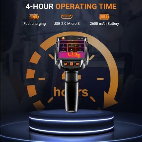 Testo 865s Thermal Imager – Thermal Images with 160 x 120 px Resolution – Automatic Hot and Cold Spot Detection – Outdoor Infrared Camera for Construction and Maintenance in Saudi Arabia