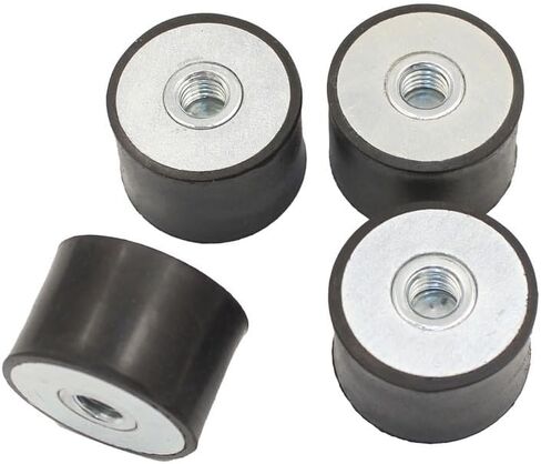 M10 Rubber Vibration Isolator Mounts with 2 Tapped Holes Shock Absorber Mechanical Vibration Damping Mounts Anti Vibration Silent-Blocks for Motors Compressors Pumps, 4pcs M10x28-40x30mm in Kuwait