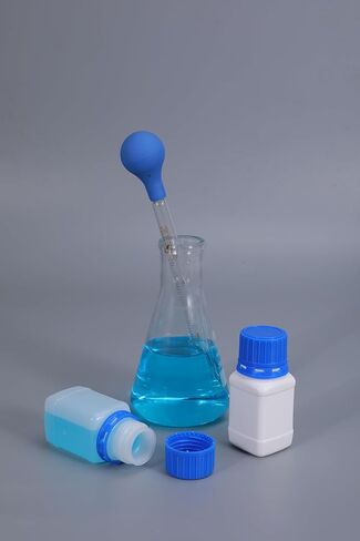 Plastic Narrow Mouth Lab Reagent Bottles, HDPE Square Sample Storage Container, Chemical Container Bottle with Inner Cover, Empty Pill Bottles (Translucence, 2 OZ/60ml) in Saudi Arabia