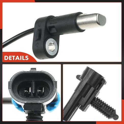 مستشعر سرعة العجلات الخلفية ABS من A-Premium متوافق مع موديلات Chevy & GMC - Suburban 2500 2007-2013، Yukon XL 2500 2008-2013، 6.0L - السائق الخلفي وجانب الراكب، استبدال # 15823956 in Saudi Arabia