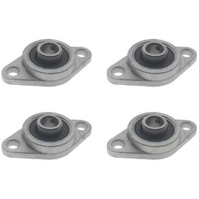 4 PCS Pillow Block Flange KFL08 Inner Diameter 8 MM Plummer Block Bearing Self Alignment Zinc Alloy Mounted Flange Block Suitable for Construction Machinery and Household Appliances