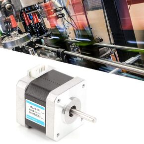 24V Stepper Motor, 24V/1.5A Nema 17 2 Phase Stepper Motor 0.4 NM 1.8° Industrial Control Stepping Motor Multifunction Motor 24V Stepper Motor