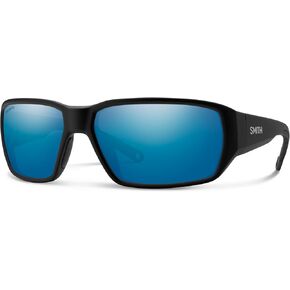 SMITH Hookset Matte Black Sunglasses - Performance Active Sunglasses - for Men & Women - ChromaPop Glass Polarchromic Yellow Blue Mirror