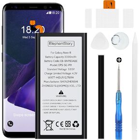 طقم استبدال بطارية Samsung Galaxy S9: (جديد مطور) لهاتف Samsung Galaxy S9 SM-G960U جميع الموديلات مع مجموعات أدوات الإصلاح