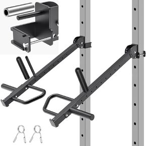 SELEWARE Adjustable Lever Arms Jammer Arms for 3'' x 3'' Power Racks with 5/8" or 1" Holes, Heavy Duty Versatile Lever Arm Attachment for Gym Rows, Pushes, Deadlifts, Belt Squats, Curls and More