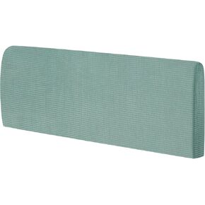 uxcell Bed Headboard Slipcover, 1.8m Stretch Bed Headboard Cover Dustproof Protector Cover Jacquard Furniture Cover for 1.7-1.9m Headboard, Dark Grey