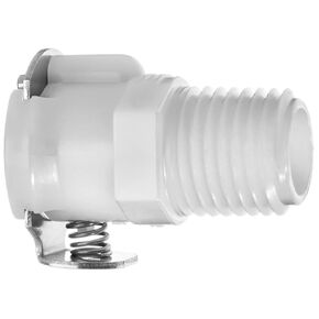USA SEALING ZUSA-TF-QD-A-10 Acetal Quick Disconnect Tube Fittings Straight: 1/8" Socket, 1/4" Male NPT