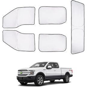 T TGBROS Custom Fit for Windows Sunshade Chevrolet Tahoe 2015-2020 Windshield & Full Rear & Side Window Full Set Car Sunshades All-Round Blocks UV Rays Keeps Your Vehicle Cool Foldable 8 Pieces
