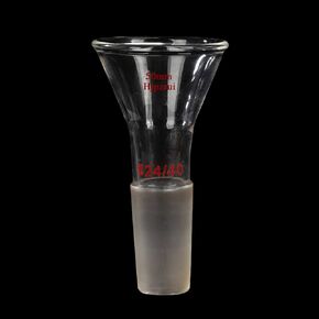 Glass Funnel,Glass Short Stem Powder Funnel with 150 mm Top Diameter and 24/40 Inner Joint Filter Funnel for Lab Hjpzrui