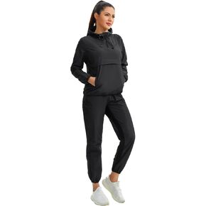 Junlan Sauna Suit for Women Sweat Sauna Pants Sweat Jacket Gym Workout Vest Sweat Suits for Women