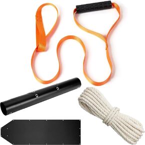 Deer Drag Sled, Tear-Resistant, Deer Drag Rope with Handle, Heavy Duty Portable roll up Deer Game Hauler Sled, Hunting Accessories, Perfect for Your Next Hunting Adventure