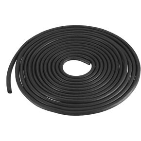 9mm x 2meters(DXL) Foam Rubber Weather Seal Strip - 1Pack - Good for DIY Furniture - Round EPDM Foam Rubber Weather Stripping - Black