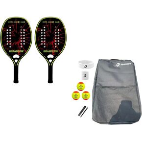 Beach Tennis Paddle Racket Carbon Fiber with EVA Memory Foam Core Tennis Padel