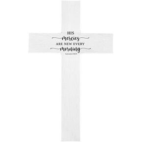 Creative Brands Wall Wooden Cross, His Mercies