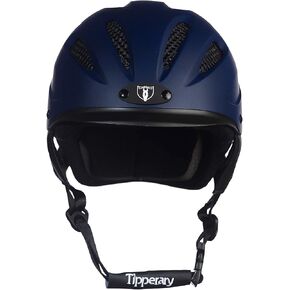 Tipperary Equestrian Horse Riding Helmet - Sportage - Lightweight Cooling Horseback Riding Apparel - Safety Helmet with Superior Ventilation and Air Flow - Matte Black - M
