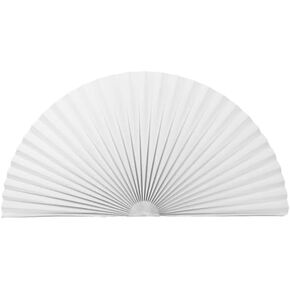 Arch Half Circle Window Shades Window Pleated Blinds Light Filtering Pleated Fabric Shade Arch Window Shade Blackout for Half Moon Arch Windows Half-Round Shade (Black, 23x46in (59x118cm))