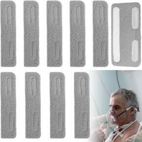 Nasal Cannula Ear Cushions Soft Oxygen Ear Protectors Oxygen Cannula Face Soft Cover for Oxygen Users to Prevent Cheek Indentation Discomfort Ear Soreness 10 Pieces Gray in Saudi Arabia
