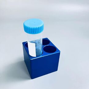 Aluminum Cooling Block - PCR Tubes Cooler, 4 Wells 50ml Centrifuge Tubes, Pack of One
