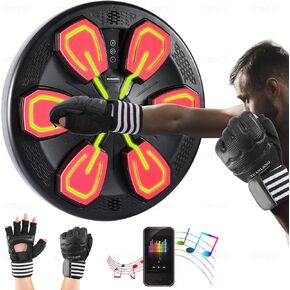 Boxing Music Machine with Boxing Gloves,Music Boxing Machine,Boxing Gym Equipment,Boxing Music Workout Machine,Smart Music Boxing Machine,Boxing Wall Target